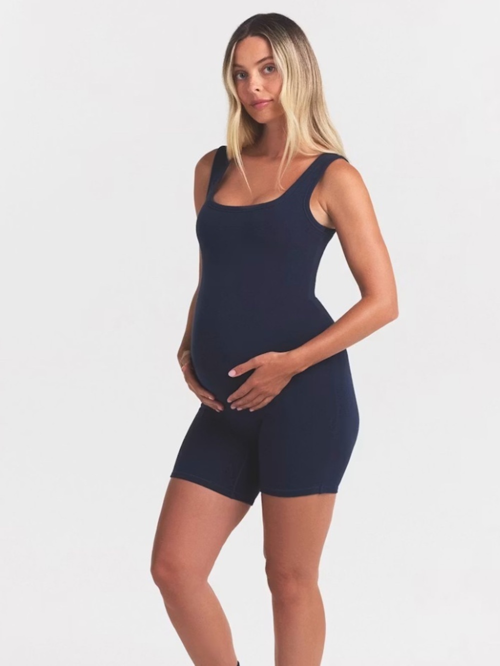 ISO skims maternity onesie navy cotton jersey